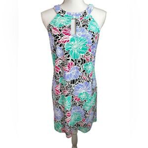 Aryeh Floral Sleeveless Dress Island Tropical Resortwear Size Small